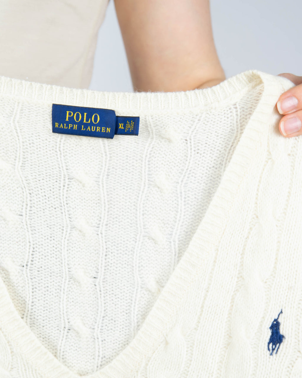 Ralph Lauren (merino + kaszmir) - XL