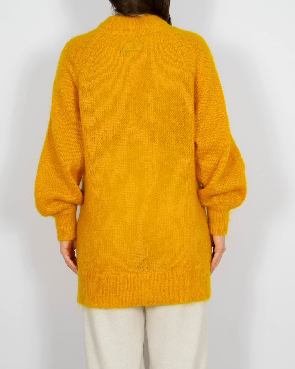Pomarańczowy moherowy sweter Flattop - S/M