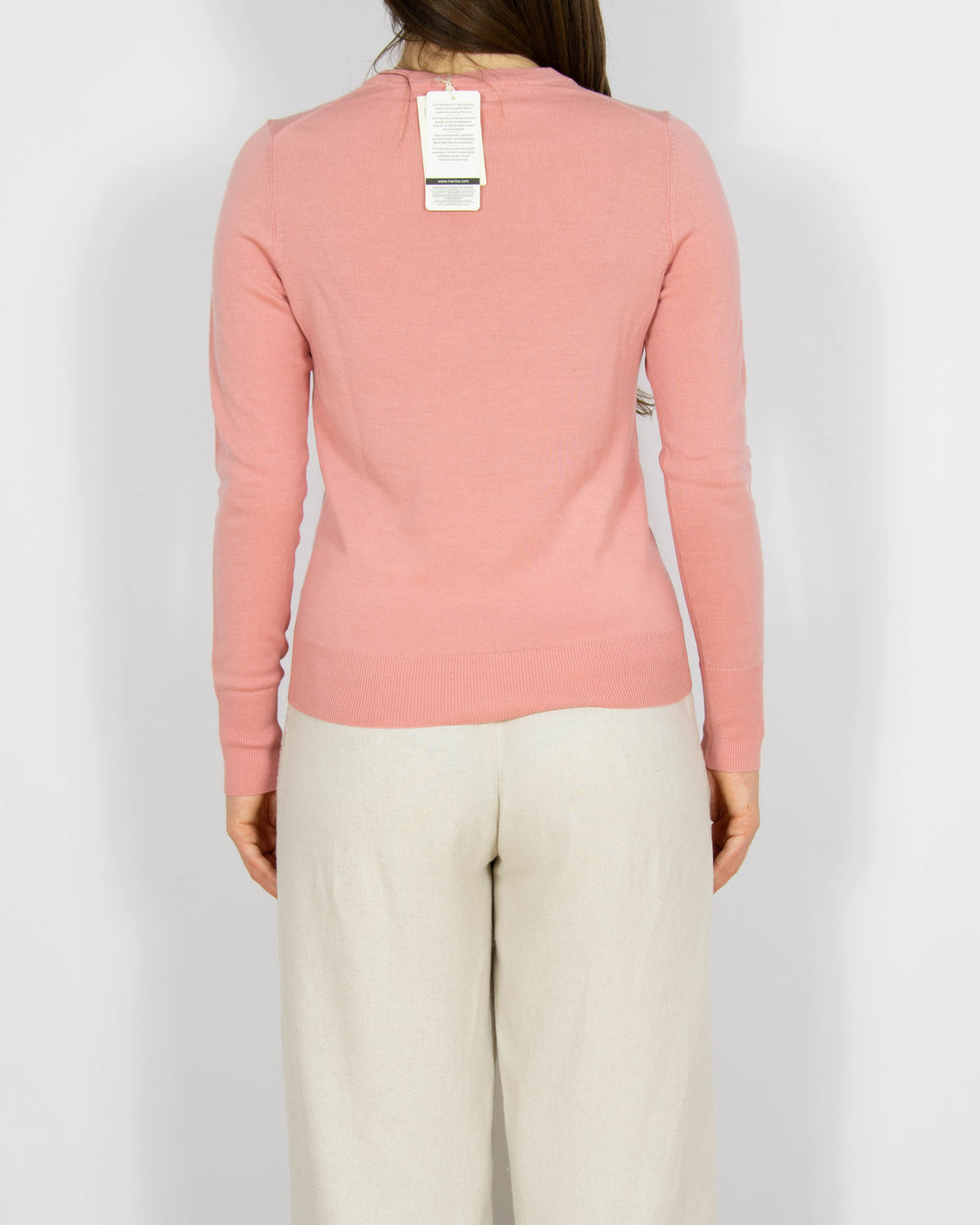 Nowy pastelowy różowy wełniany (merino) sweter Uniqlo - S