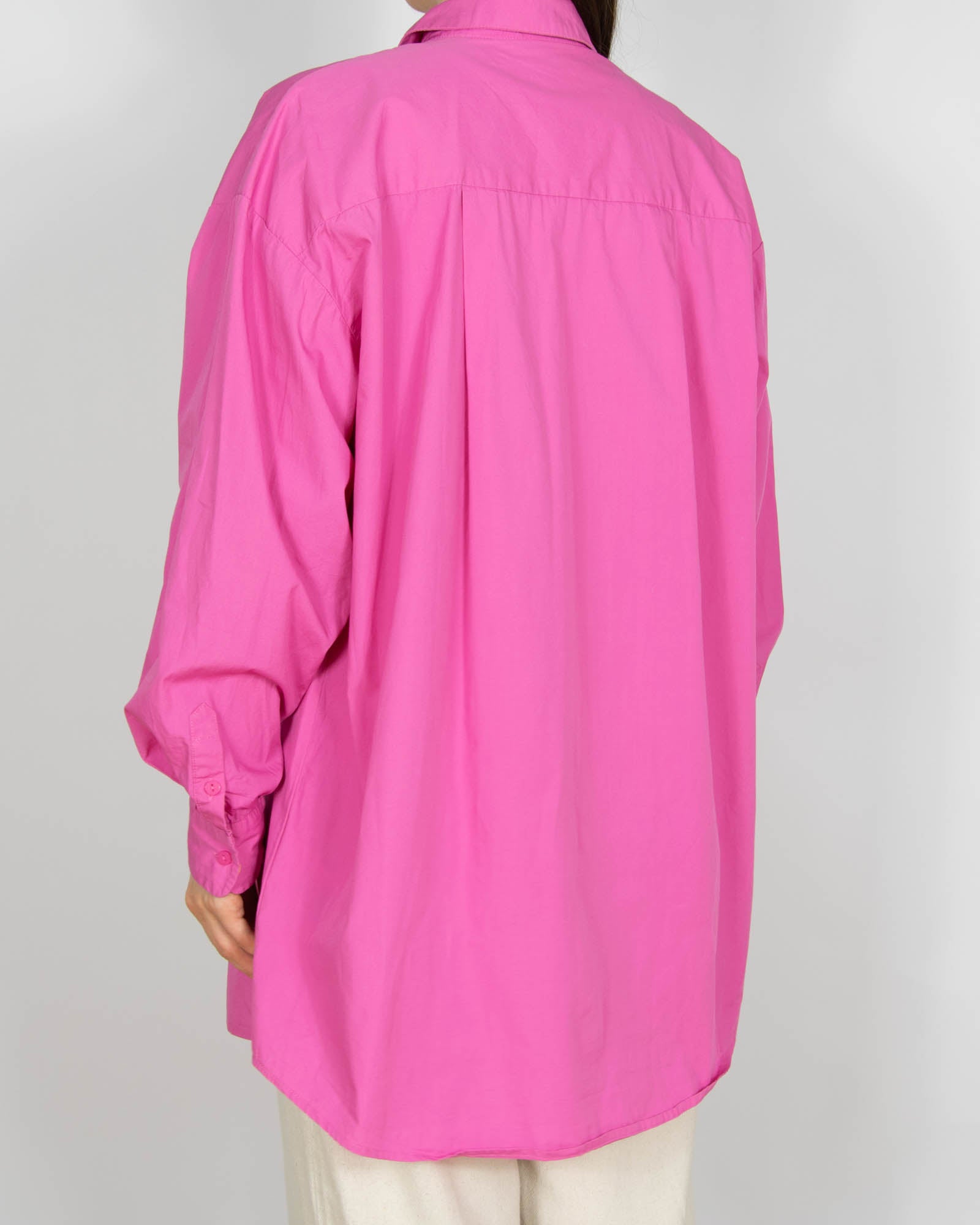 Różowa bawełniana koszula YAS - S/M