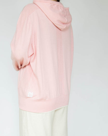 Pastelowa różowa wełniana bluza z kapturem MARC CAIN - M/L