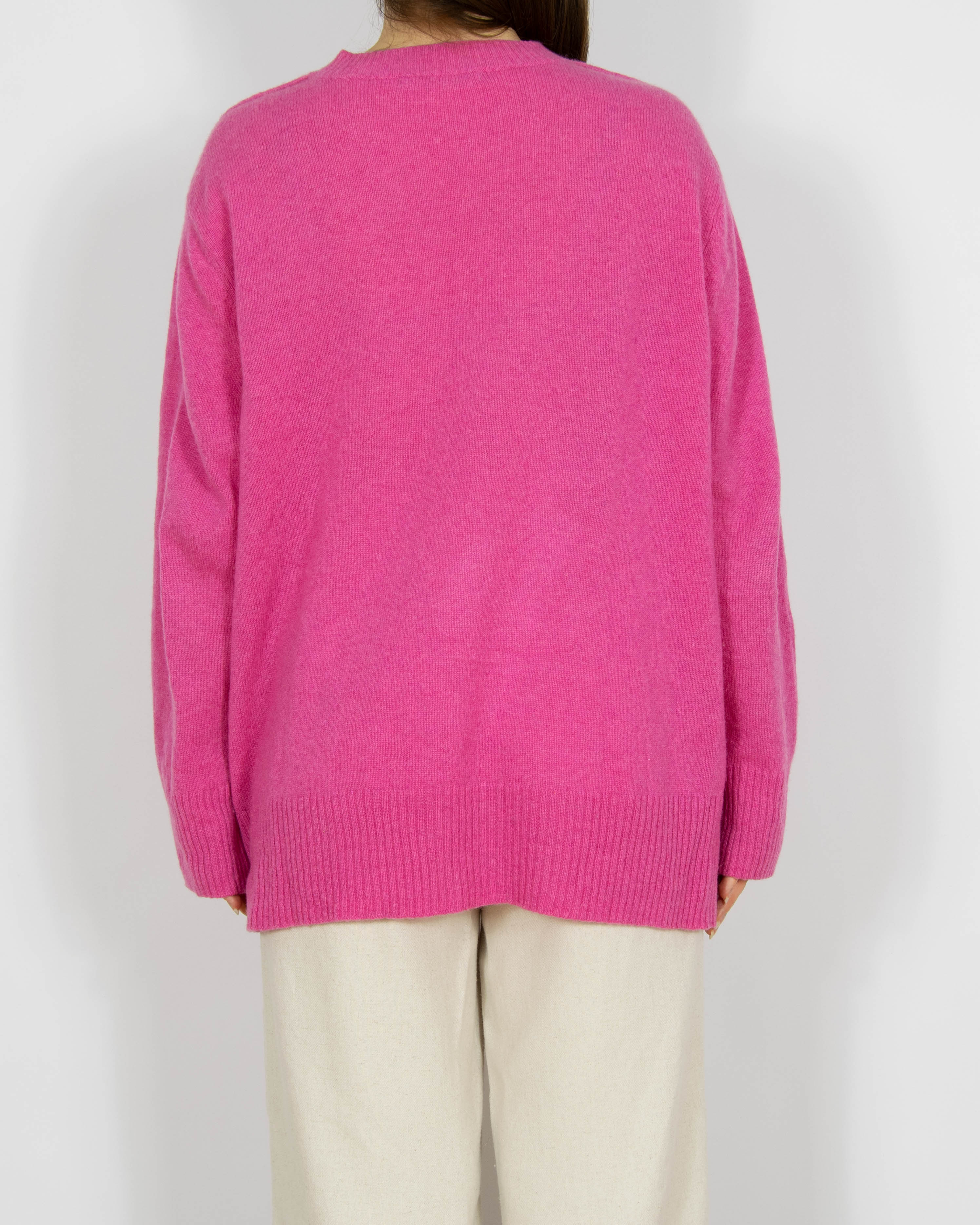 Różowy kaszmirowy sweter (THE MERCER) N.Y. - M/L