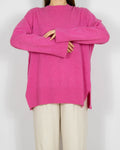 Różowy kaszmirowy sweter (THE MERCER) N.Y. - M/L