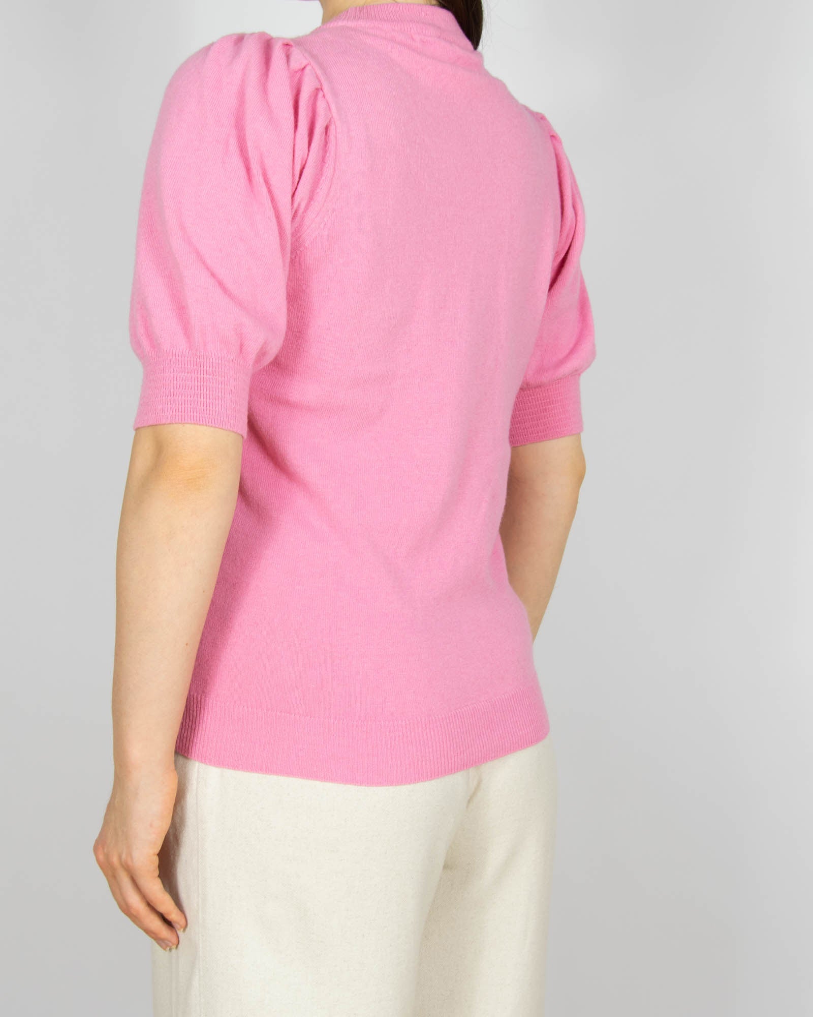 Różowy (merino + wiskoza + kaszmir) sweter Levete Room - XS