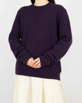 Śliwkowy (wełna jagnięca) sweter H&M Premium