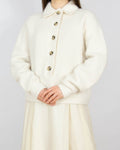 Śmietankowy (wełna + alpaka) sweter H&M Premium