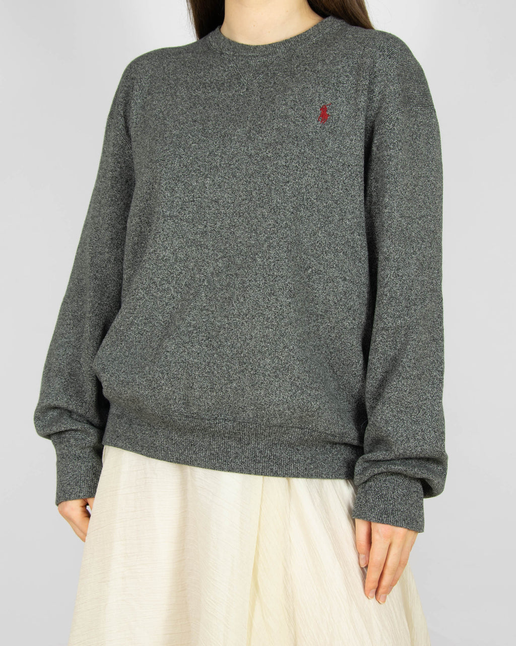 Szara bawełniana bluza Ralph Lauren - M