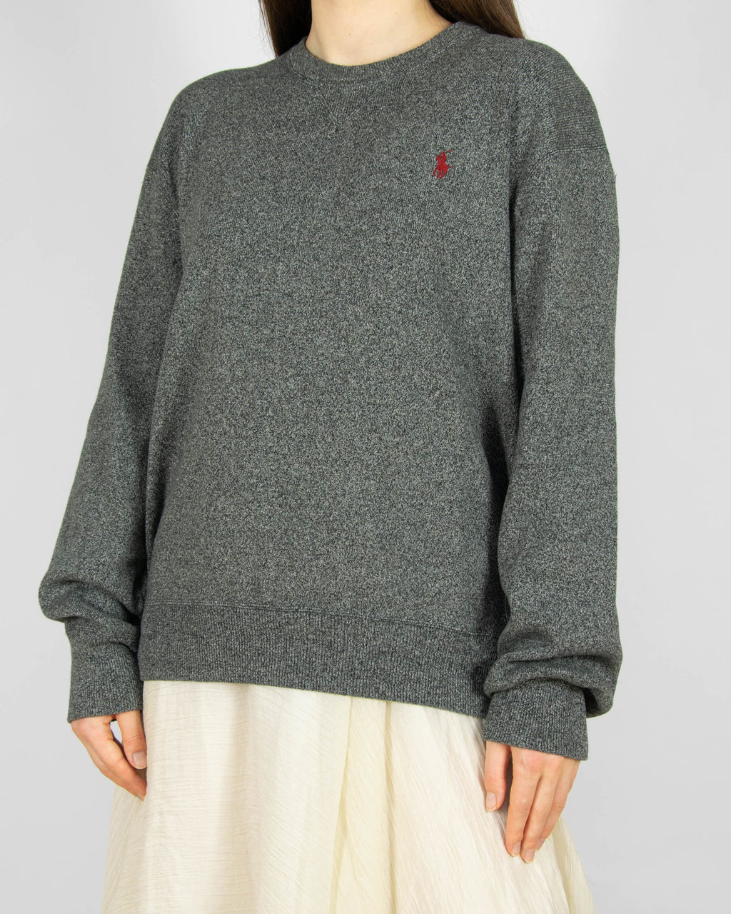 Szara bawełniana bluza Ralph Lauren - M