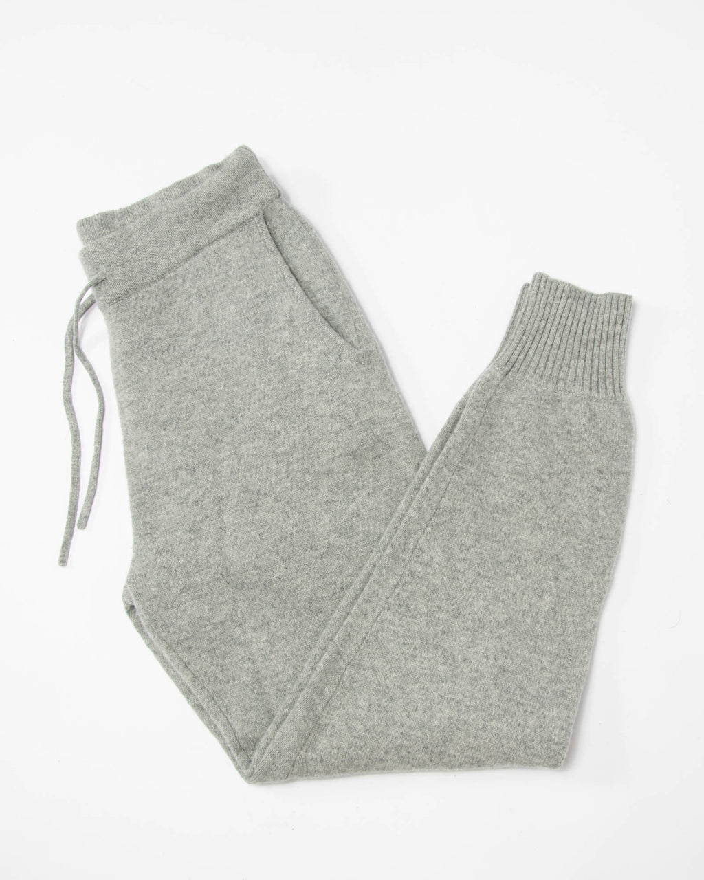Szare wełniane (merino) spodnie dresowe Pierre Robert - M/L