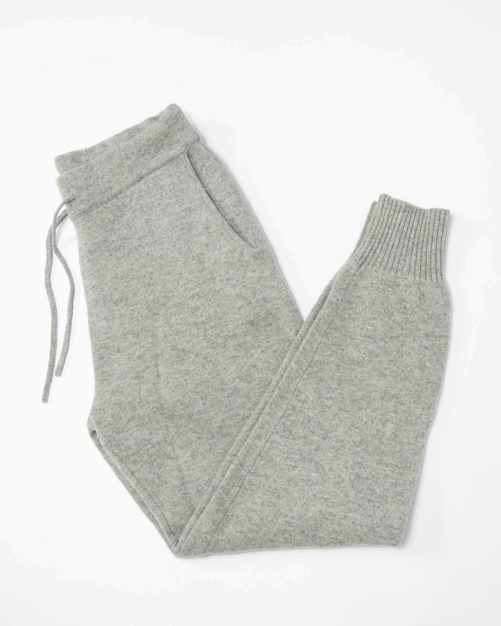 Szare wełniane (merino) spodnie dresowe Pierre Robert - M/L