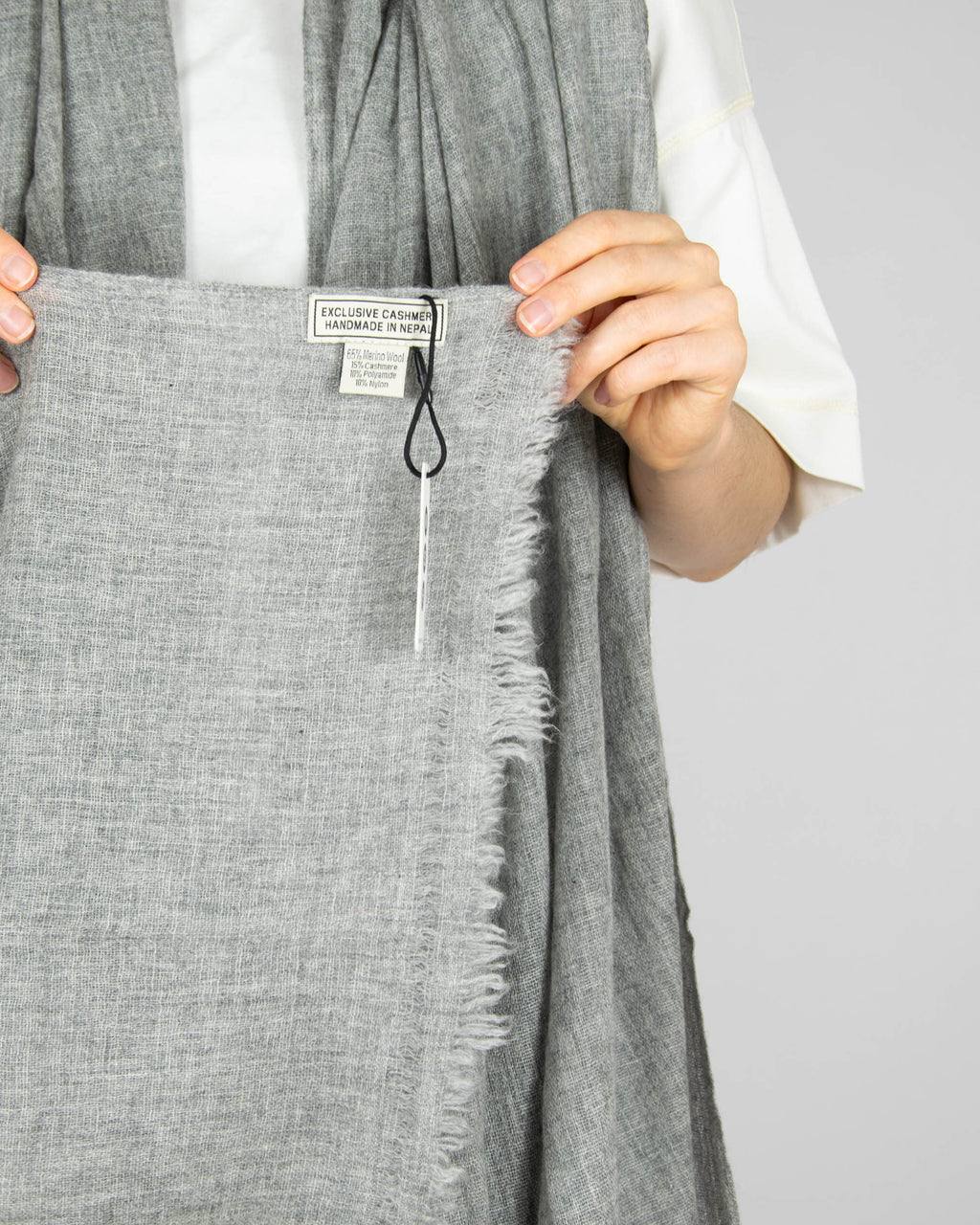HANDMADE IN NEPAL/MSH (merino + kaszmir)/ NOWY