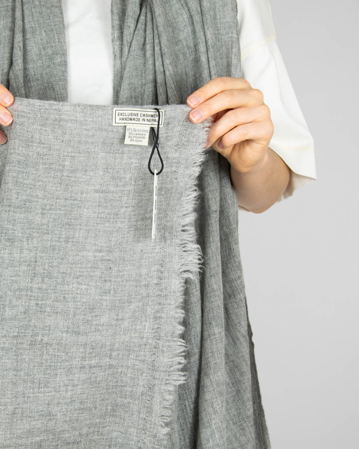 HANDMADE IN NEPAL/MSH (merino + kaszmir)/ NOWY