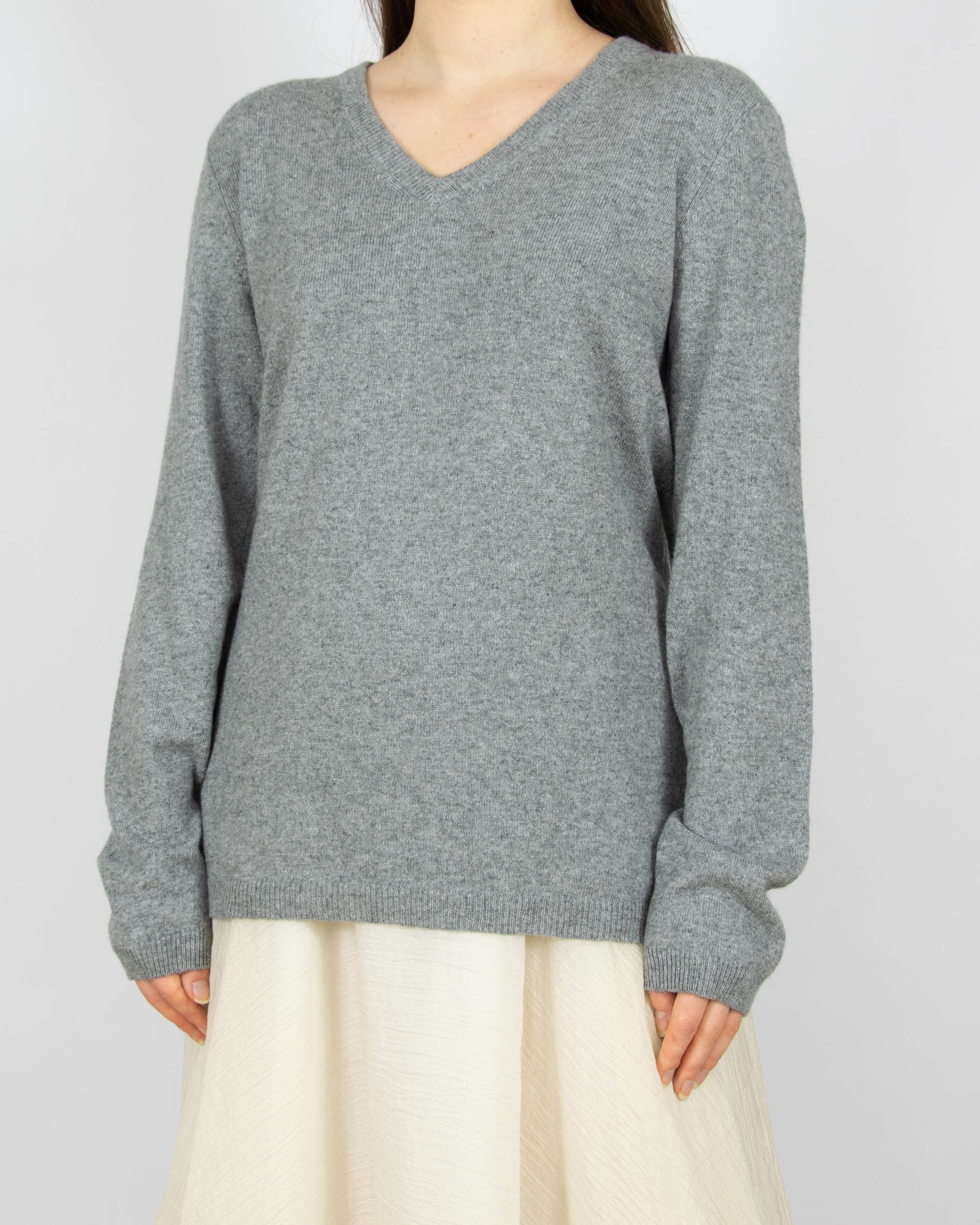 Szary (jedwab + kaszmir) sweter Blue Motion