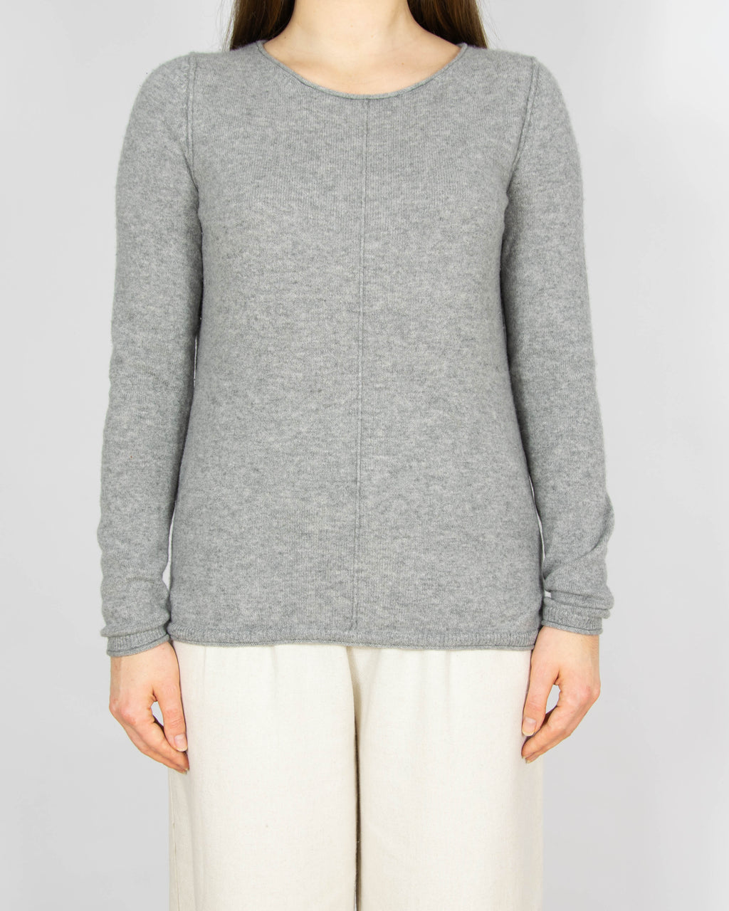 Szary kaszmirowy (fine cashmere) sweter Christian Berg