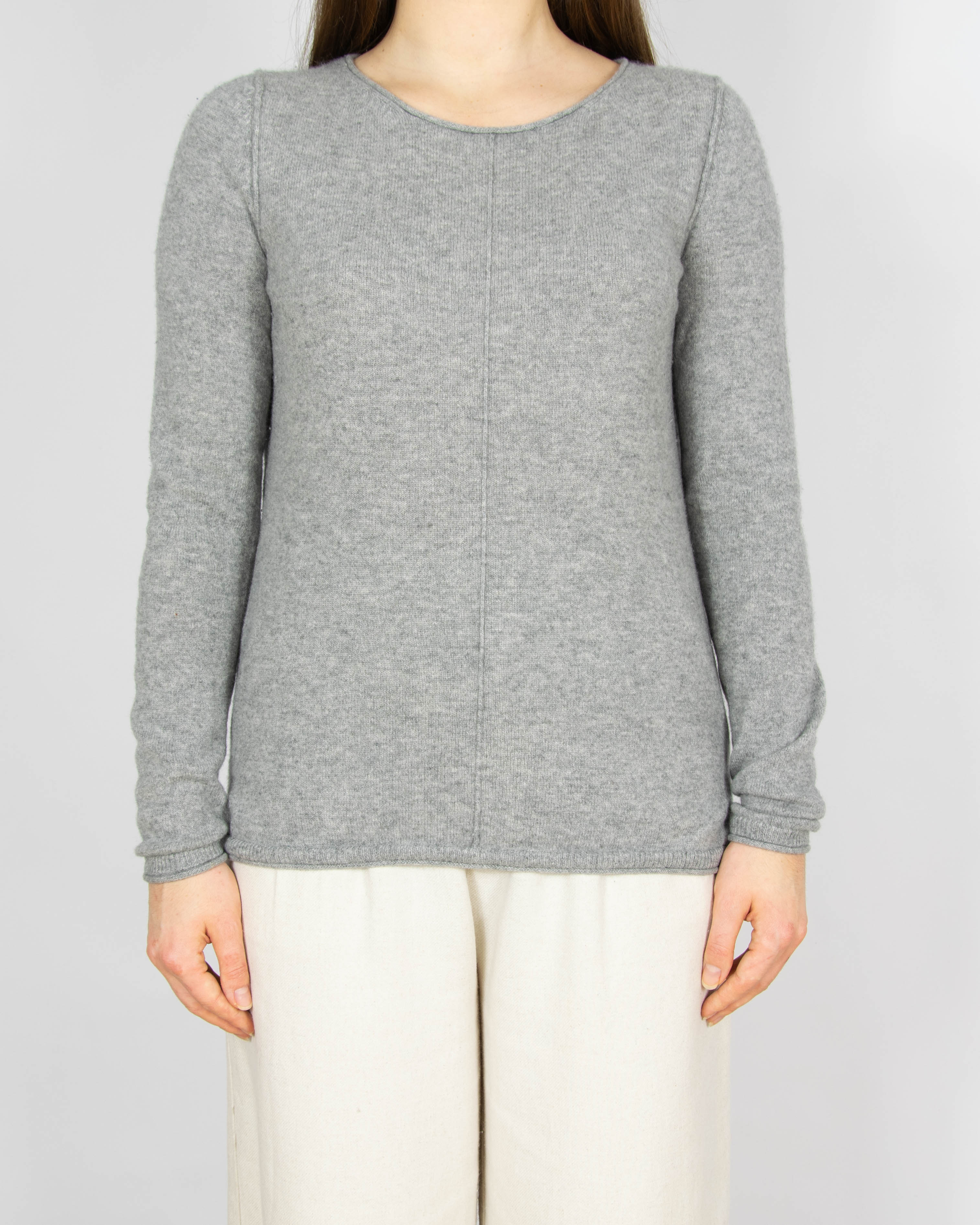 Szary kaszmirowy (fine cashmere) sweter Christian Berg