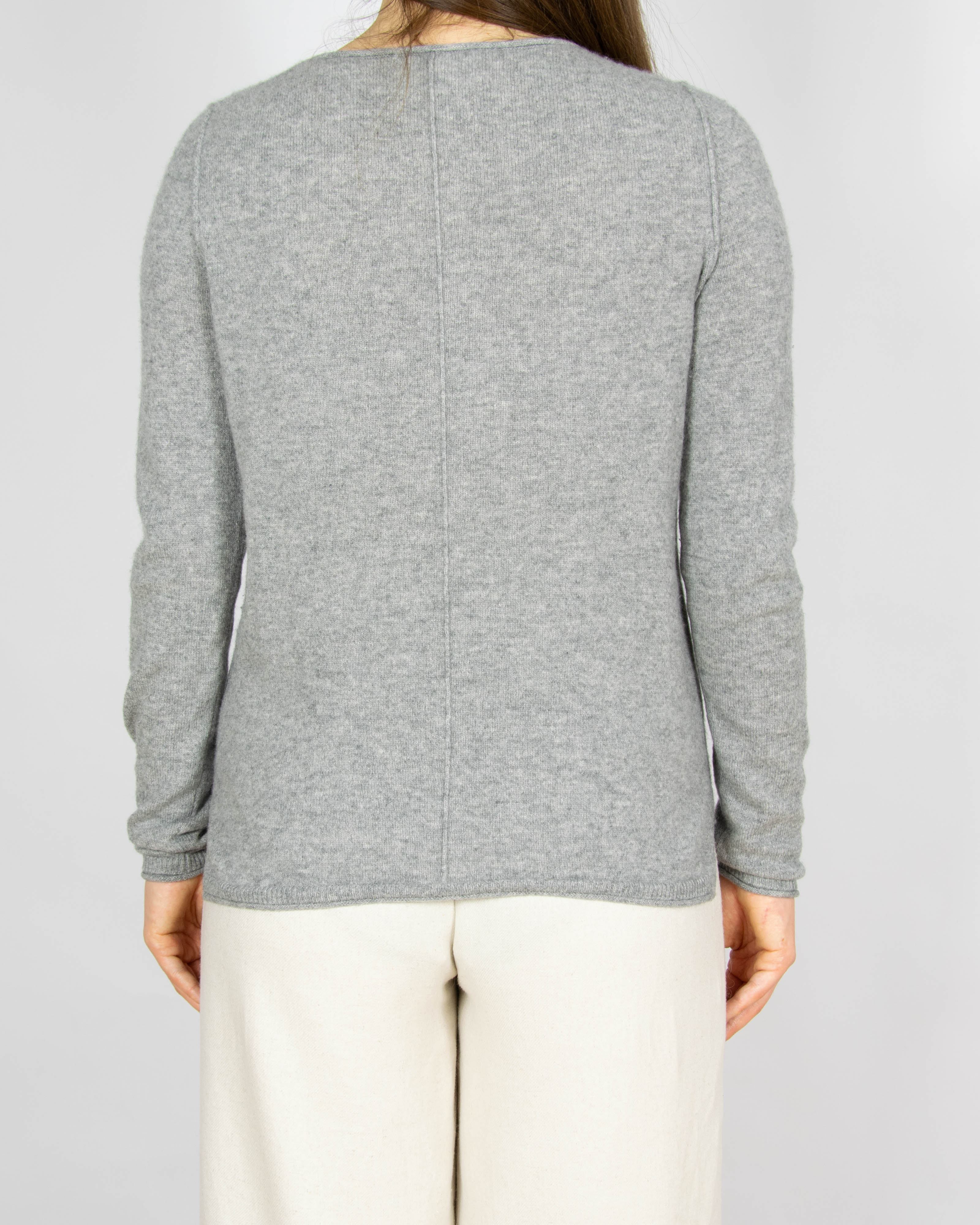 Szary kaszmirowy (fine cashmere) sweter Christian Berg - XS/S