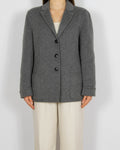 Szary kaszmirowy blazer Colombo Borgosesia Rene Lezard - M
