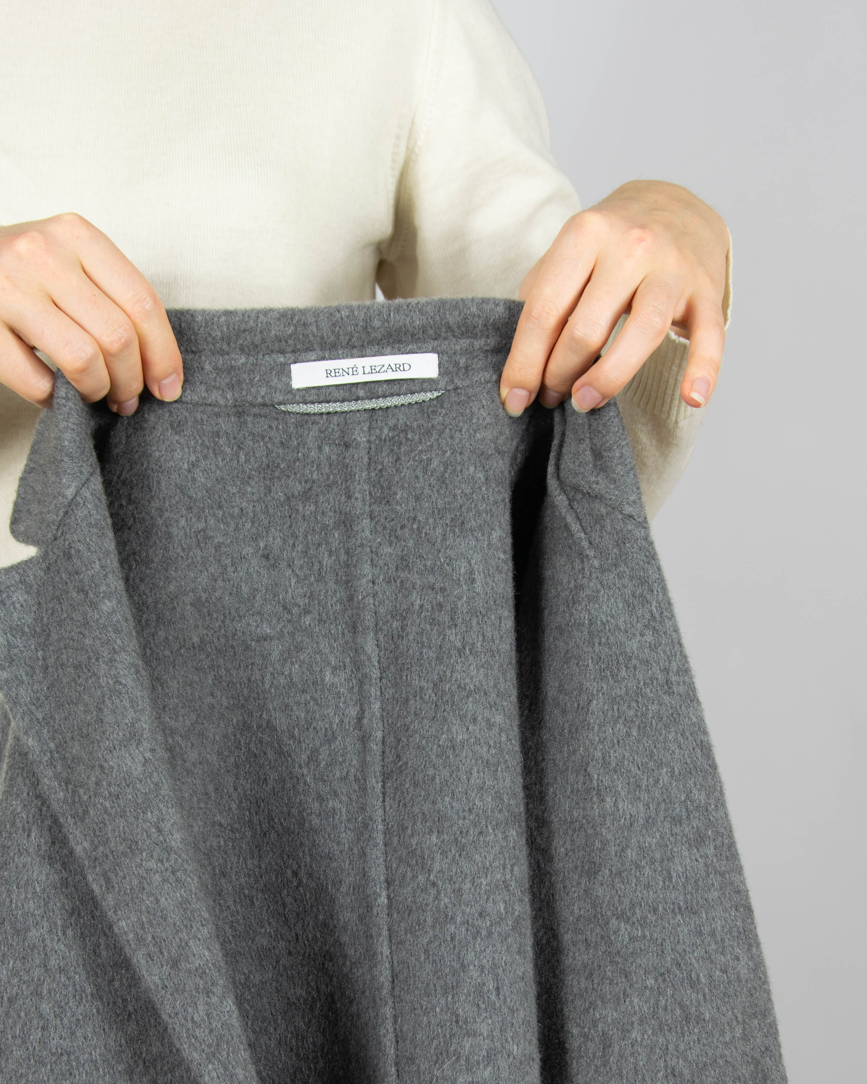 Szary kaszmirowy blazer Colombo Borgosesia Rene Lezard - M