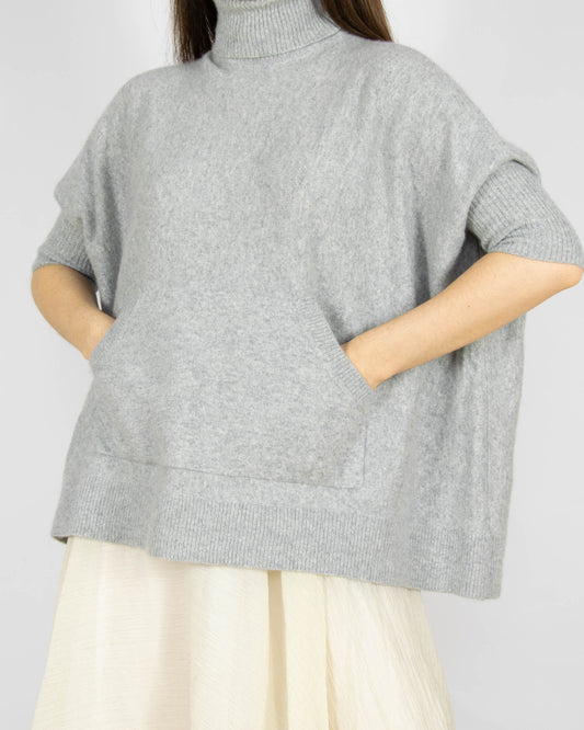 Szary kaszmirowy sweter z golfem Michael Kors - XS