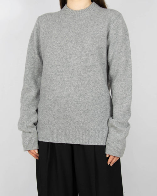 Szary (wełna + kaszmir) sweter marki Massimo Dutti