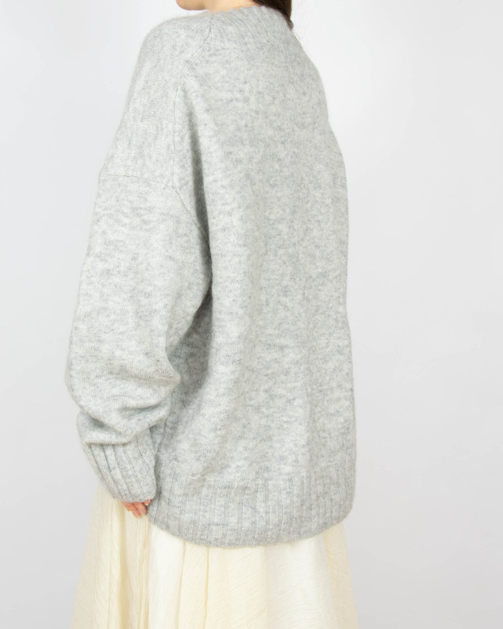 Szary (moher + wełna) sweter H&M Premium - M/L