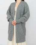 Szary (alpaka + wełna) kardigan H&M Premium