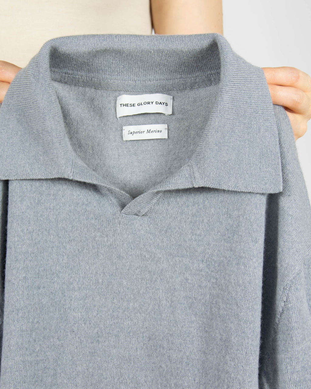 Szary (superior merino) sweter These Glory Days - M