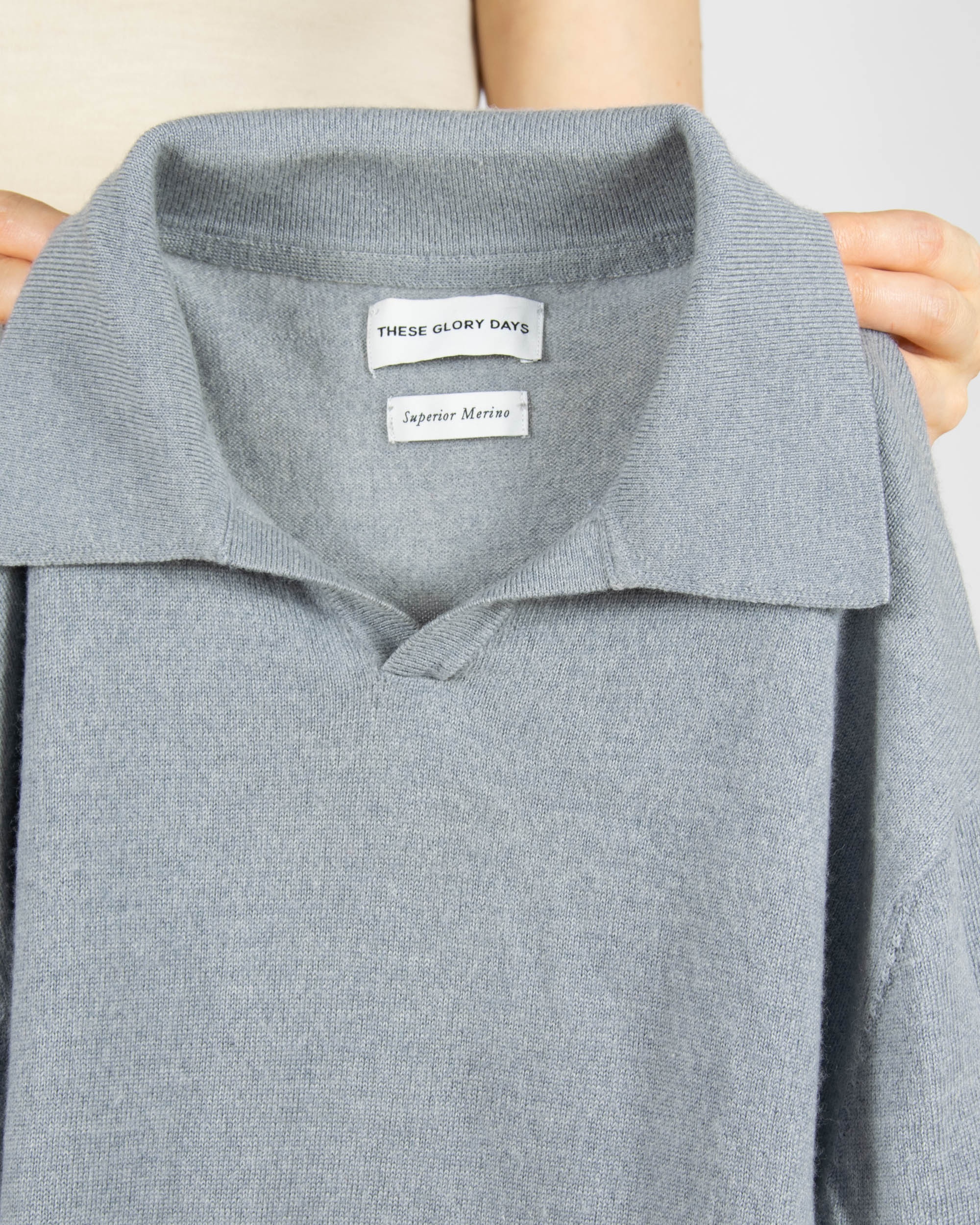 Szary (superior merino) sweter These Glory Days - M