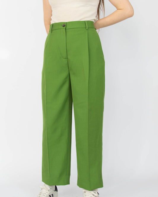 Zielone wełniane spodnie Acne Studios