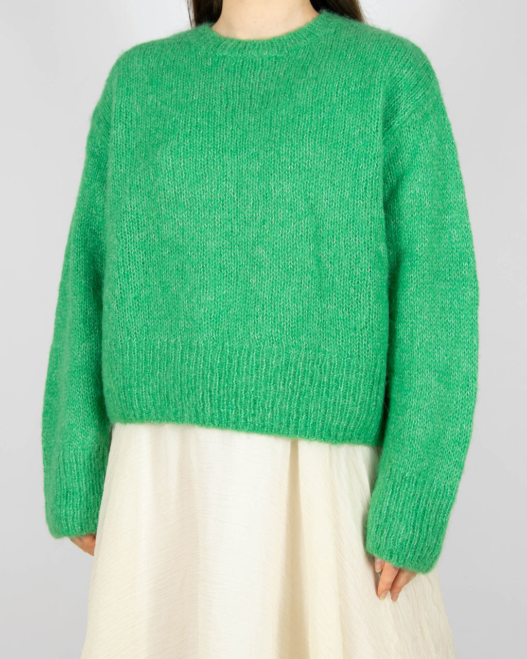 Zielony (alpaka + wełna) sweter marki H&amp;M z linii Premium Selection.&nbsp;